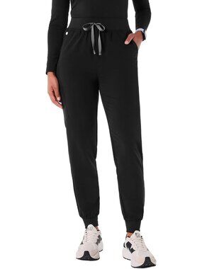 High Waisted Jogger Scrub Pants for Women - Slim Fit, 6 Pockets, Yoga Waistband